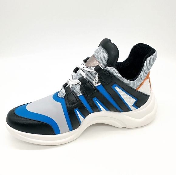 Linea Paolo Rayne Chunky Heel Sneakers Multi Color - Picture 4 of 9